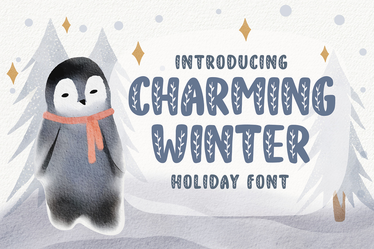 Charming Winter, a Script Font by caocastudio (Photo 1 of 3)