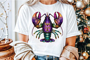 Crawfish Mardi Gras Watercolor Clipa, an Illustration by Sublimation Artist (Thumbnail 5 of 6)