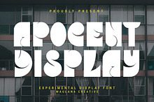 Apocent Experimental Display Font