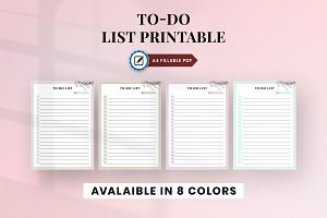 Fillable To Do List Printable