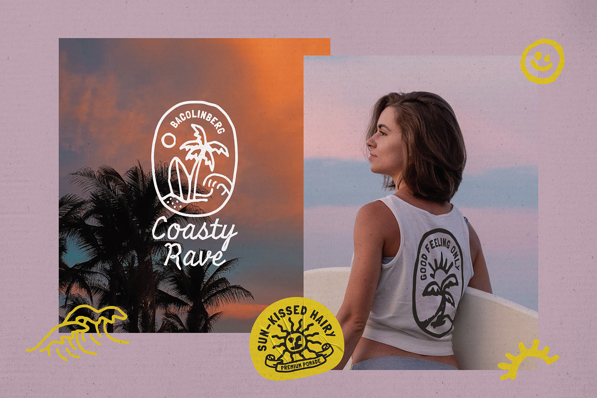 Summer Badges Logo With Doodles, a Branding & Logo Template by Dordar.Lab (Photo 2 of 10)