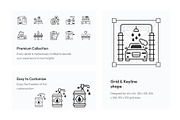 Gas Station Icon Collection, an Outline Icon by Prosymbols (Thumbnail 3 of 5)