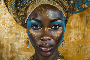 Ornate African Woman Diamond