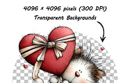 Whimsical Floral Cat Clipart Bundle, an Animal Illustration by one-touch (Thumbnail 15 of 18)