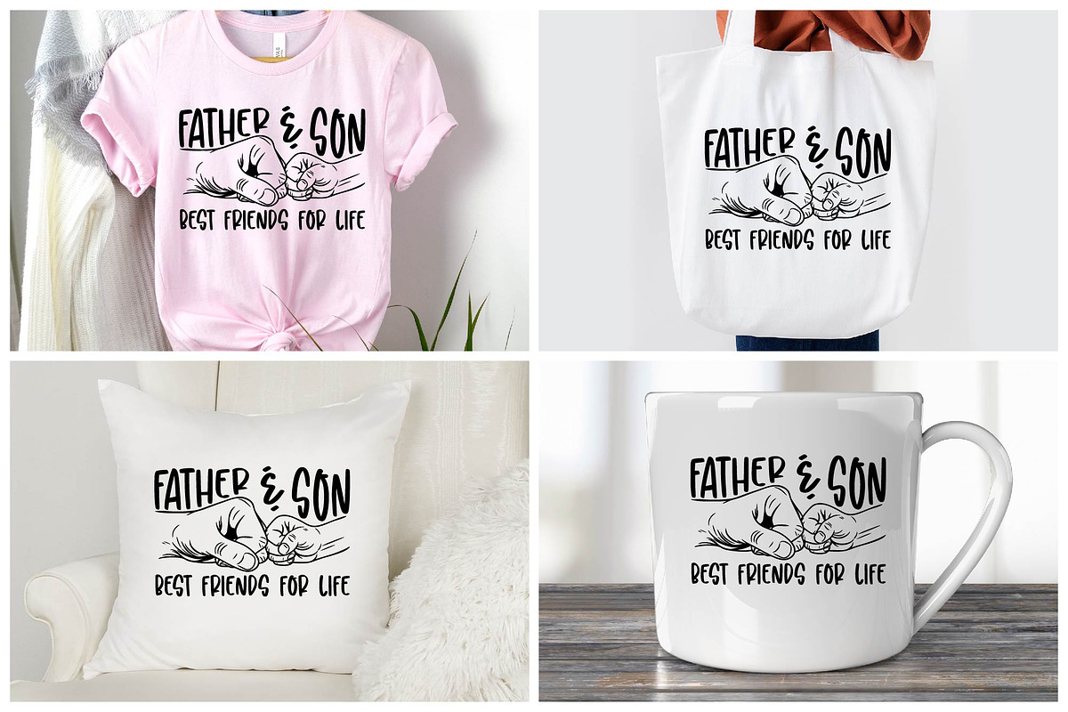 Father & Son Best Friends For Life, an Object Graphic by BeeCraftR (Photo 2 of 5)
