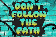BAMEW - Display Graffiti Style Font, a Font by twinstd (Thumbnail 6 of 9)
