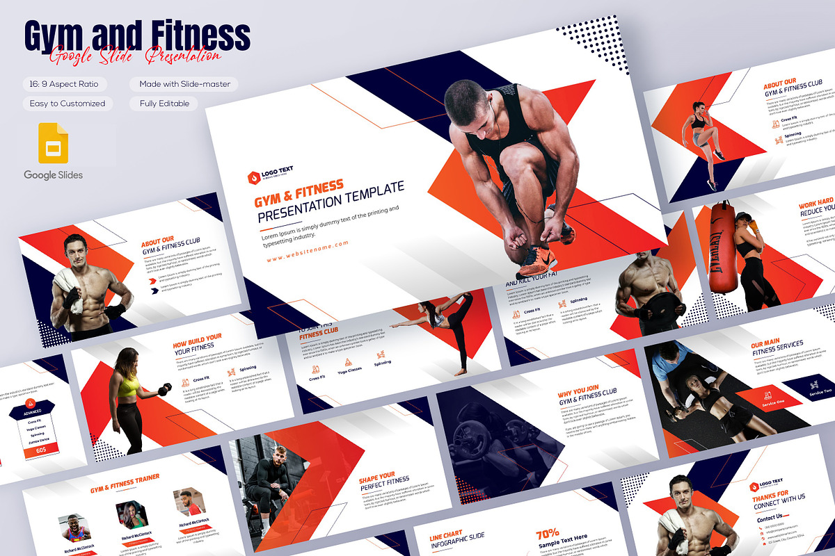 Fitness Google Slide Presentation, a Presentation Template by zahidhossainalif (Photo 1 of 5)