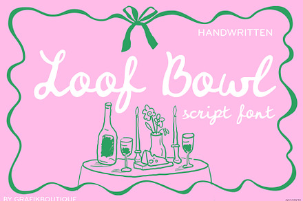 Loof Bowl | handwritten font