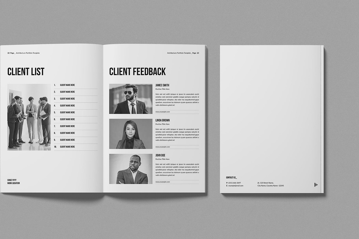 Architecture Portfolio Template, a Brochure Template by Work-Envance (Photo 9 of 10)