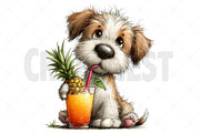 Whimsical Summer Dogs Clipart, an Illustration by Craft Nest (Thumbnail 12 of 12)