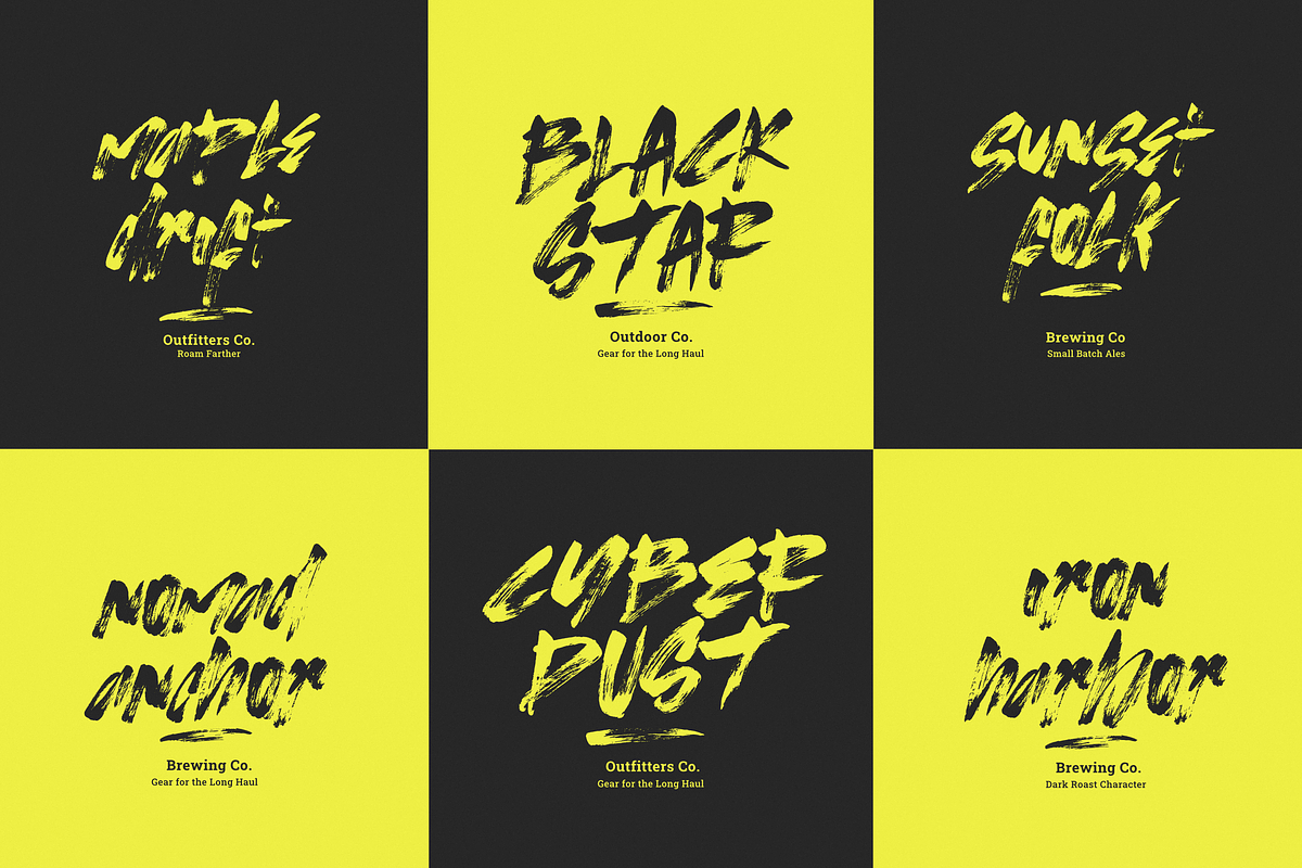 Hypebeast | Raw Brush Font, a Handwritten Font by Ardana Creative (Photo 10 of 15)