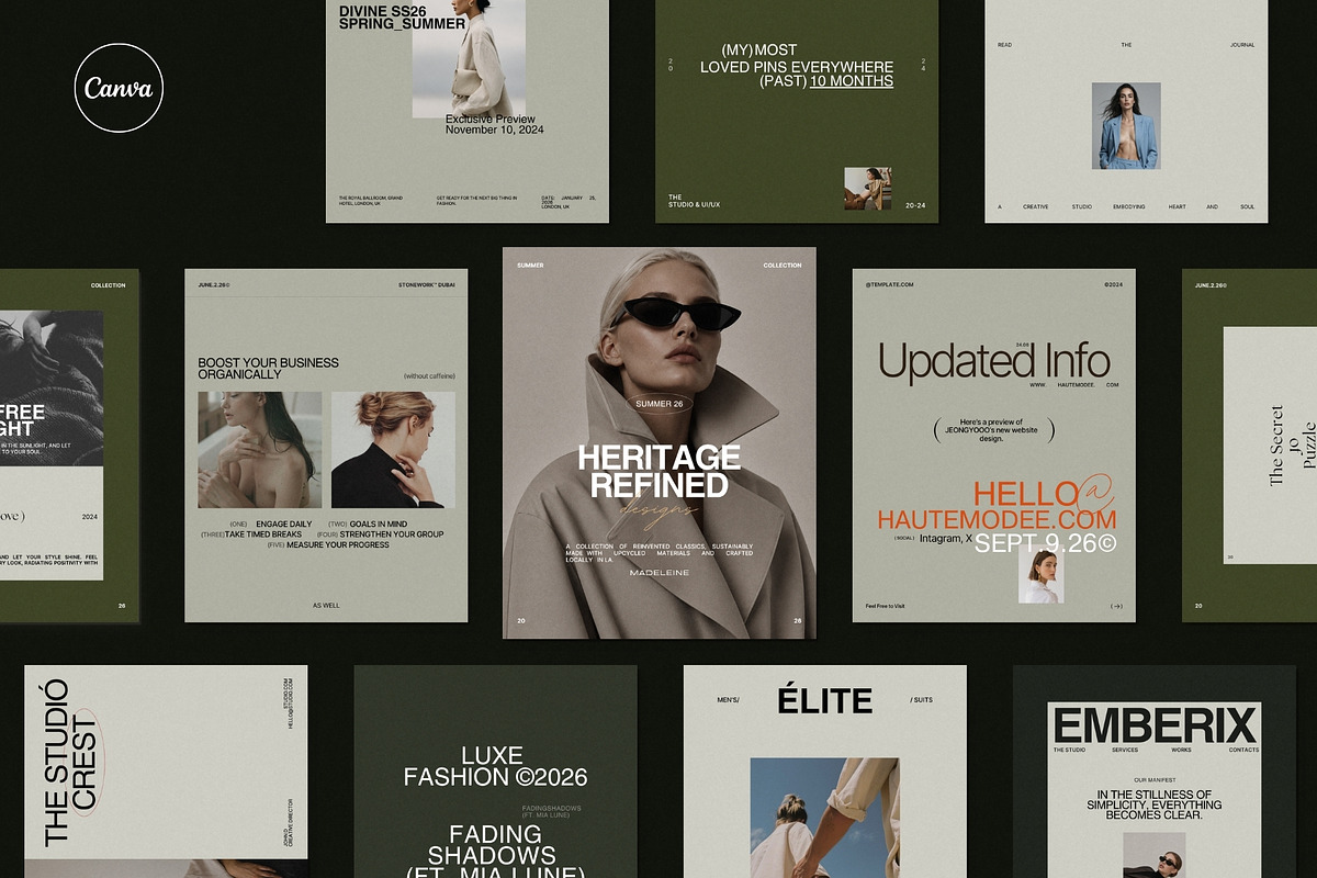 ZAVI | Social Media Kit (I), a Social Media Template by The Aesthetic Studio (Photo 1 of 10)