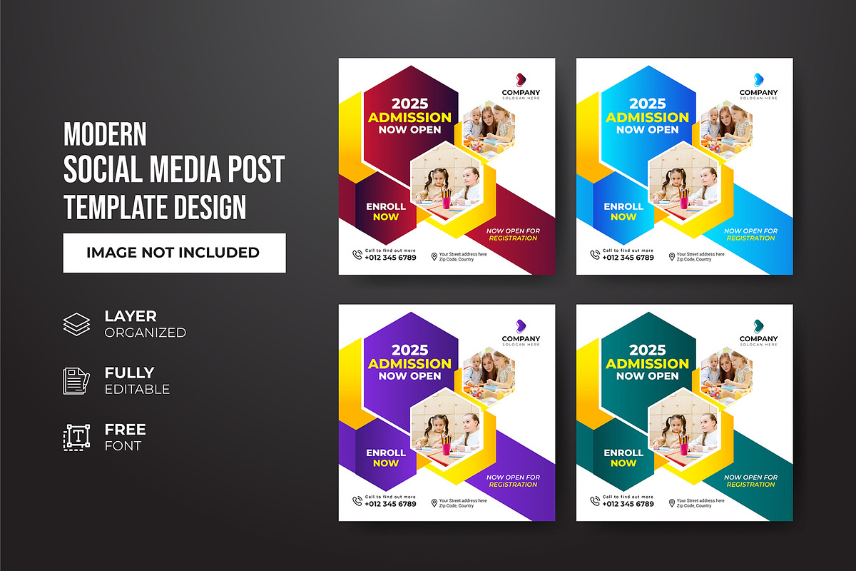 Social Media Post Template, a Social Media Template by gstudiovect21 (Photo 59 of 72)