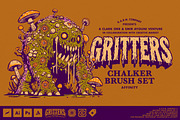 Gritters Chalk Brushes (Affinity), a Brush Add-On by G.A.R.M. Company (Thumbnail 1 of 13)