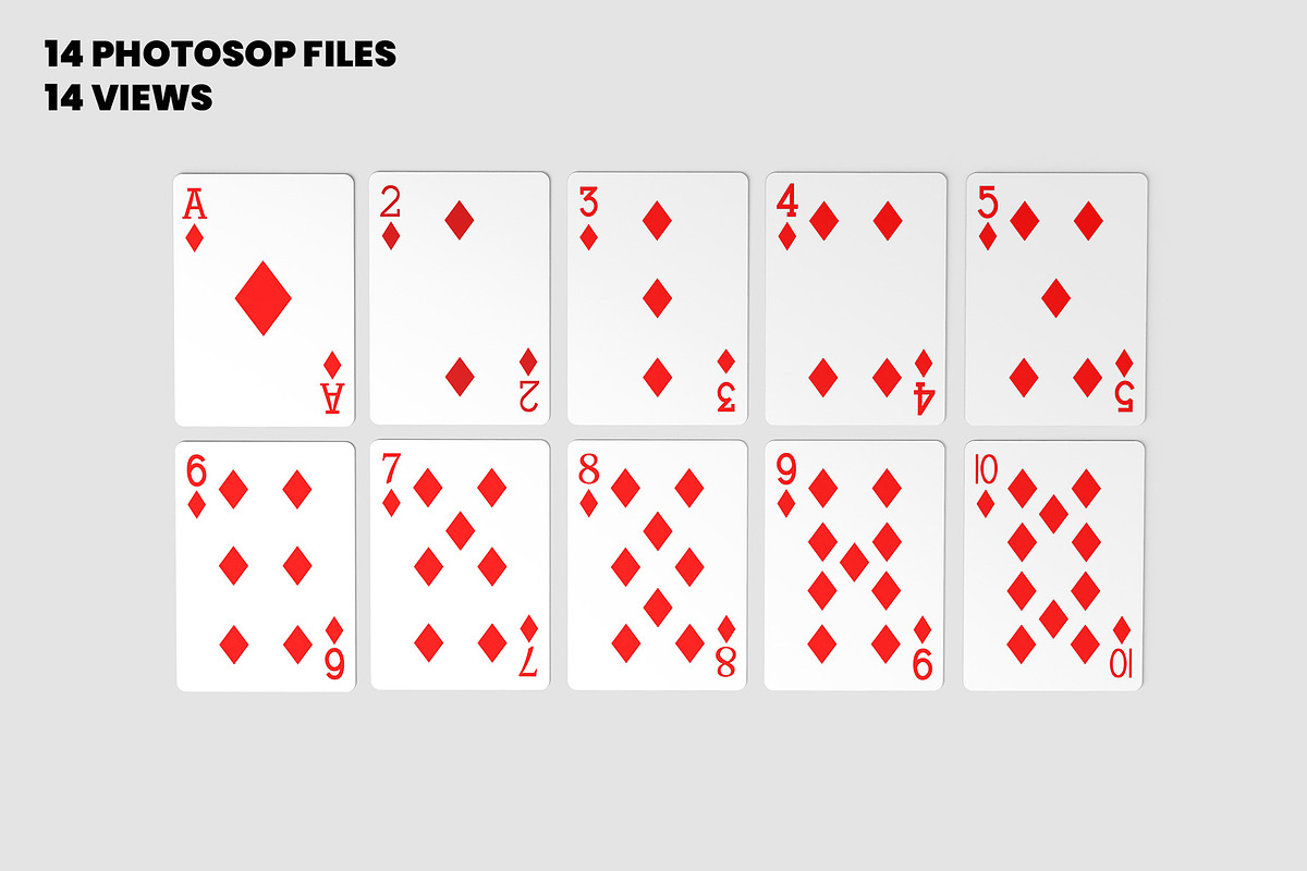 Playing Cards Mockups v4 - 14 Views, an Advertising Mockup by Illusiongraphic (Photo 8 of 26)