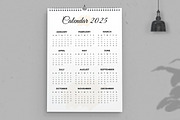 Minimal 2025 Calendar Layout, a Stationery Template by ContestDesign (Thumbnail 2 of 2)