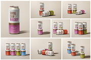 Soda Can Mockup Set, a Cups & Container Mockup by mockupatelier (Thumbnail 2 of 12)