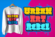 Square Spray Graffiti Font, a Blackletter Font by Blankids Studio (Thumbnail 4 of 6)