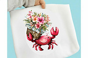 Whimsical Summer Crab Clipart Bundl, an Illustration by SVGArt (Thumbnail 8 of 9)