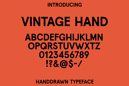 Vintage Hand, a Font by Sam Merrigan Design