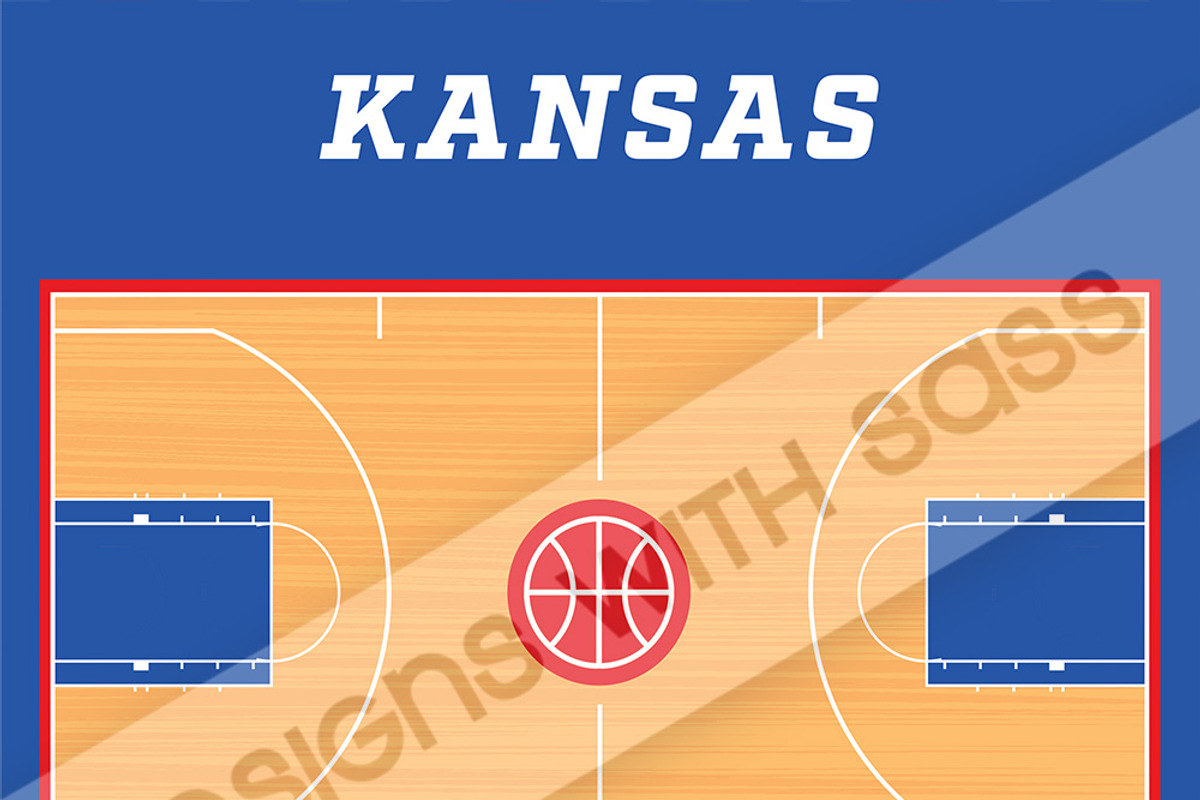 Kansas Jayhawks Basketball Pattern, a Pattern Graphic by Designs With Sass (Photo 2 of 5)