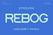 Rebog, a Sans Serif Font by twinstd (Thumbnail 1 of 11)