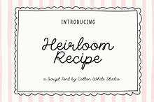 Heirloom Recipe