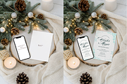 Winter Card & Phone Mockup, a Product Mockup by TatiMockup (Thumbnail 2 of 3)