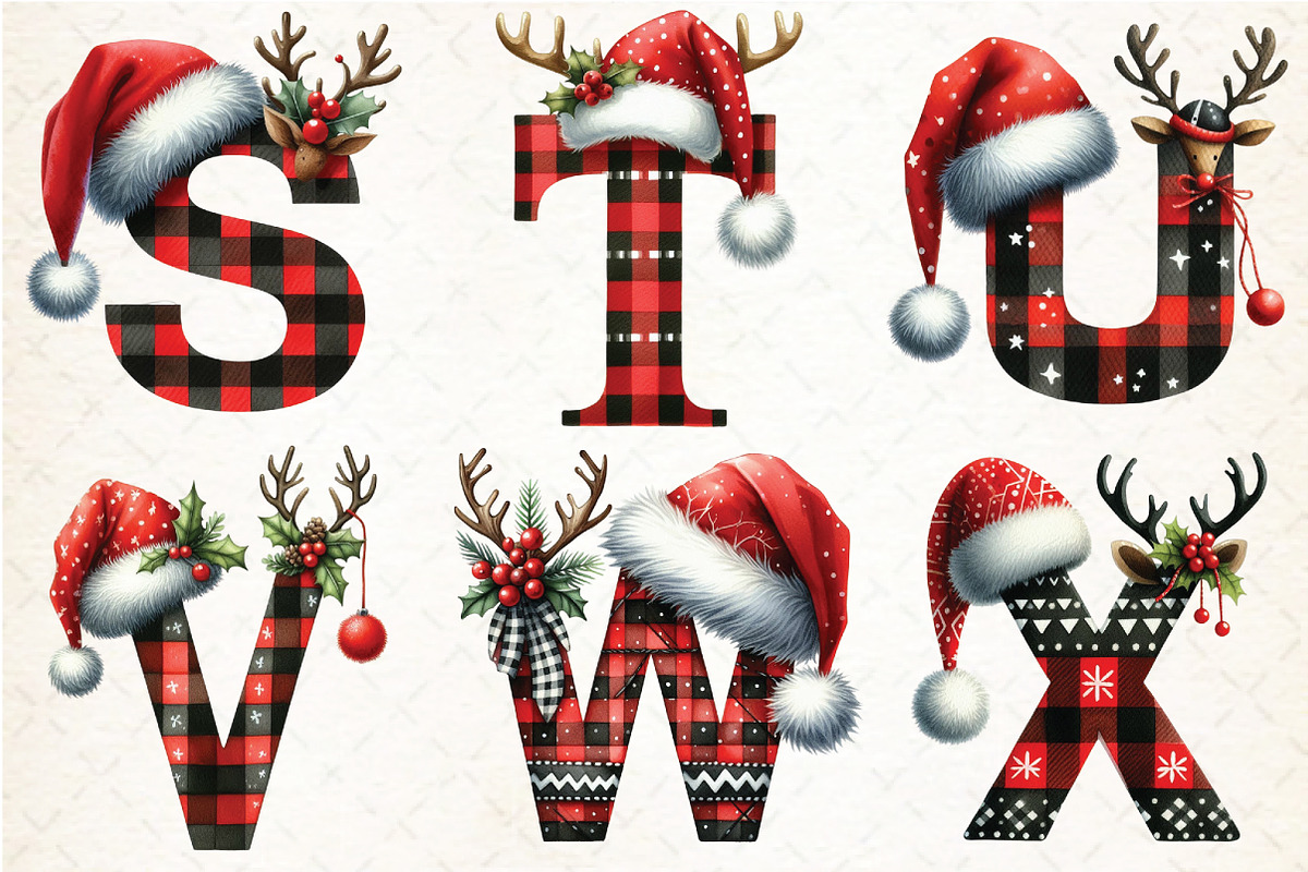 Watercolor Christmas Alphabet, an Illustration by Libby Wishes (Photo 5 of 9)