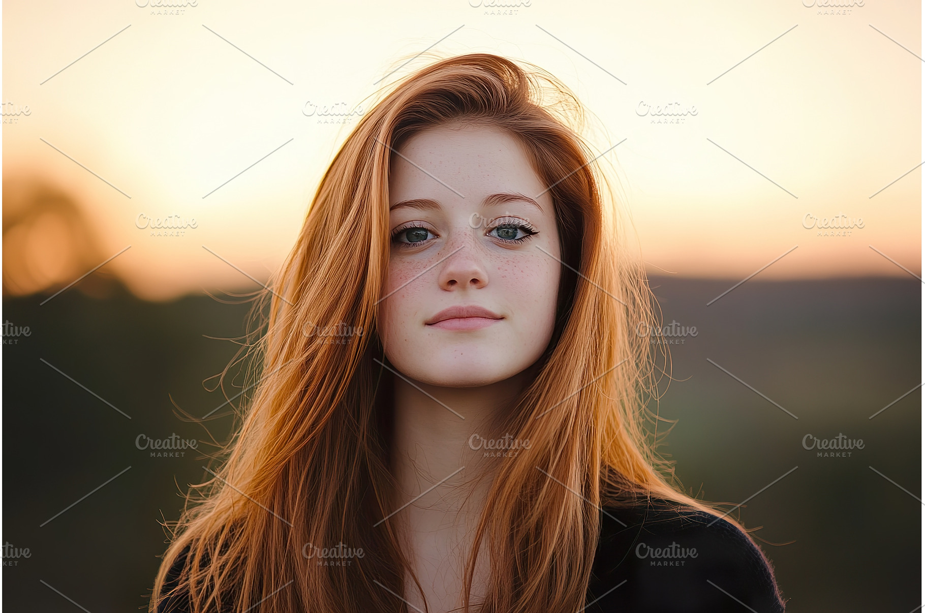 Attractive young woman with red hair, a Beauty & Fashion Photo by Lermont51