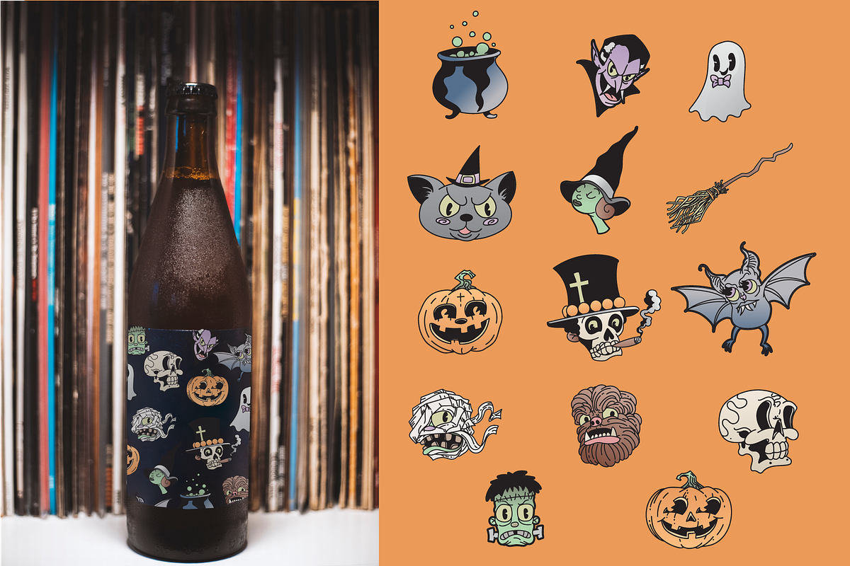 Halloween Illustrations Set, an Illustration by Inkwell Supply Co (Photo 2 of 14)