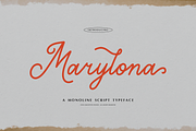 Marylona | Monoline Script font, a Script Font by gracetype_studio (Thumbnail 1 of 12)