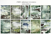JADE Green watercolor backgrounds, a Texture Graphic by Yuliya Derbisheva (Thumbnail 3 of 13)