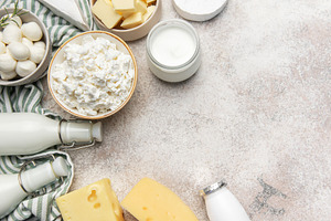 Traditional dairy products providing essential calcium and nutri, a Food & Drink Photo by Olena Rudo