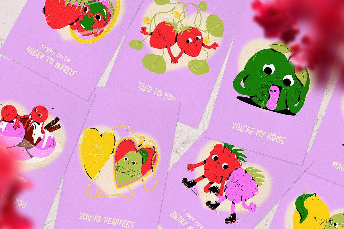 Juicy Love: fun vector illustrations, a Decorative Illustration by marmarina (Photo 4 of 10)