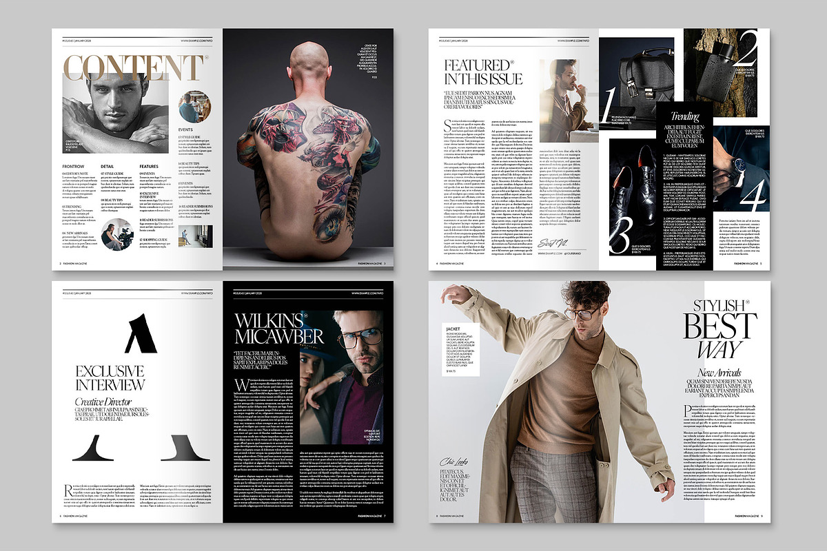 Men's Fashion Magazine Template, a Magazine Template by BrandPacks (Photo 3 of 6)