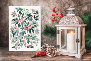 Christmas Watercolour Set | 90 PNG, a Card Template by Karma (Thumbnail 5 of 12)