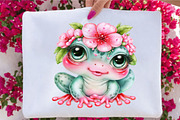 Valentine Frog Clipart PNG Bundle, a Seasonal Illustration by SVGArt (Thumbnail 5 of 5)