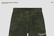 Camo jorts pants mockup, a Bottom Mockup by Voyage Studio (Thumbnail 2 of 3)