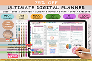 Minimalist Digital Planner iPad Andr, a Templates & Theme by Plamarplanners (Thumbnail 1 of 11)
