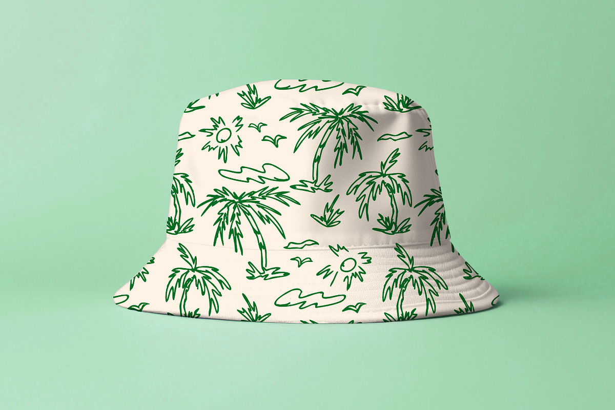 Hand Drawn Tropical Palms, a Pattern Graphic by MalyskaStudio (Photo 2 of 14)