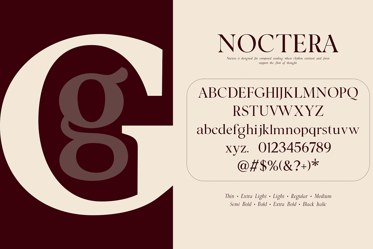 Noctera Modern Editorial Serif Font, a Serif Font by LuhopCreative (Photo 12 of 15)