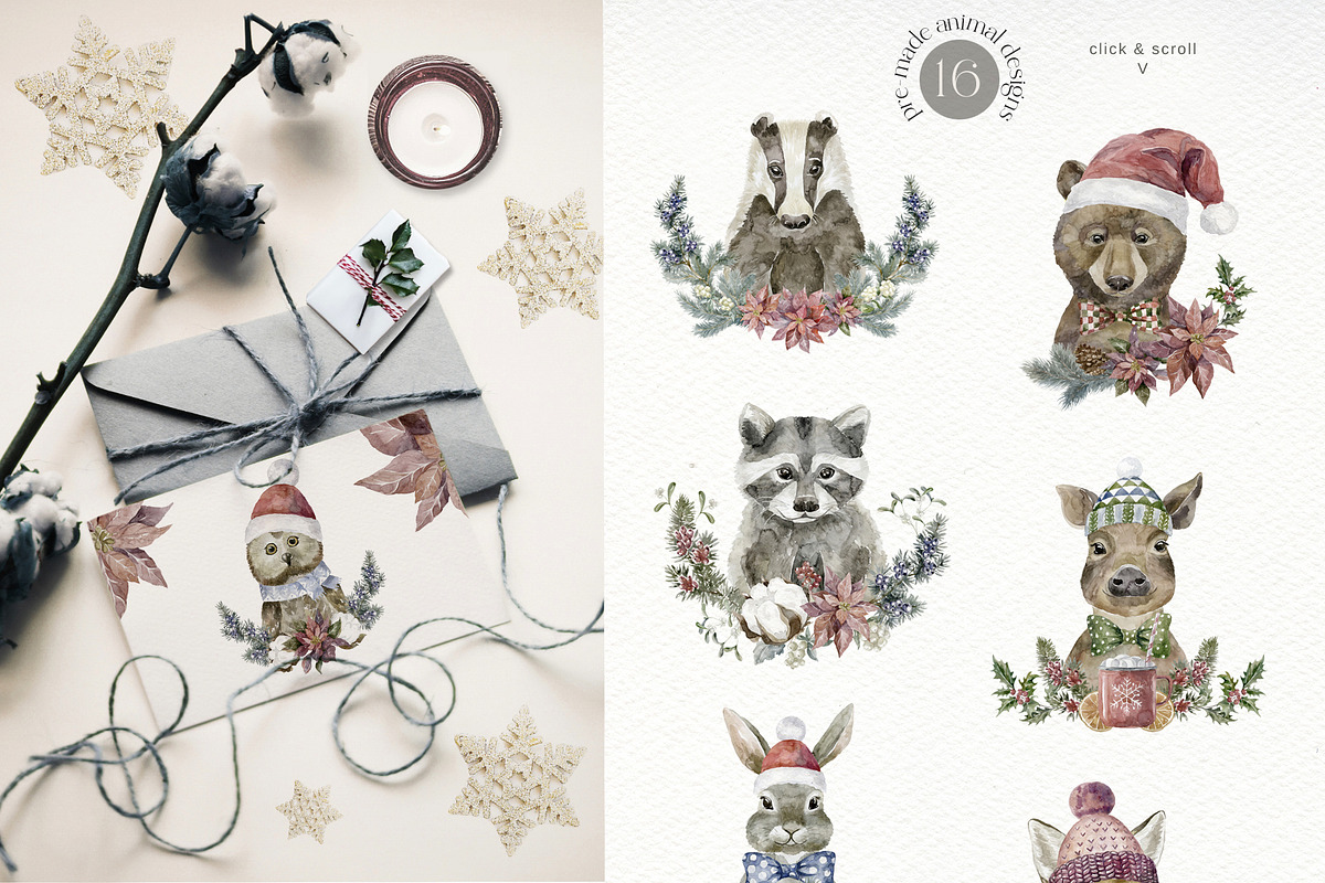 Сool CHRISTMAS Bundle., a Seasonal Illustration by Designwork (Photo 41 of 73)