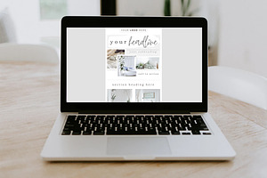 Canva & Klaviyo Newsletter Linen