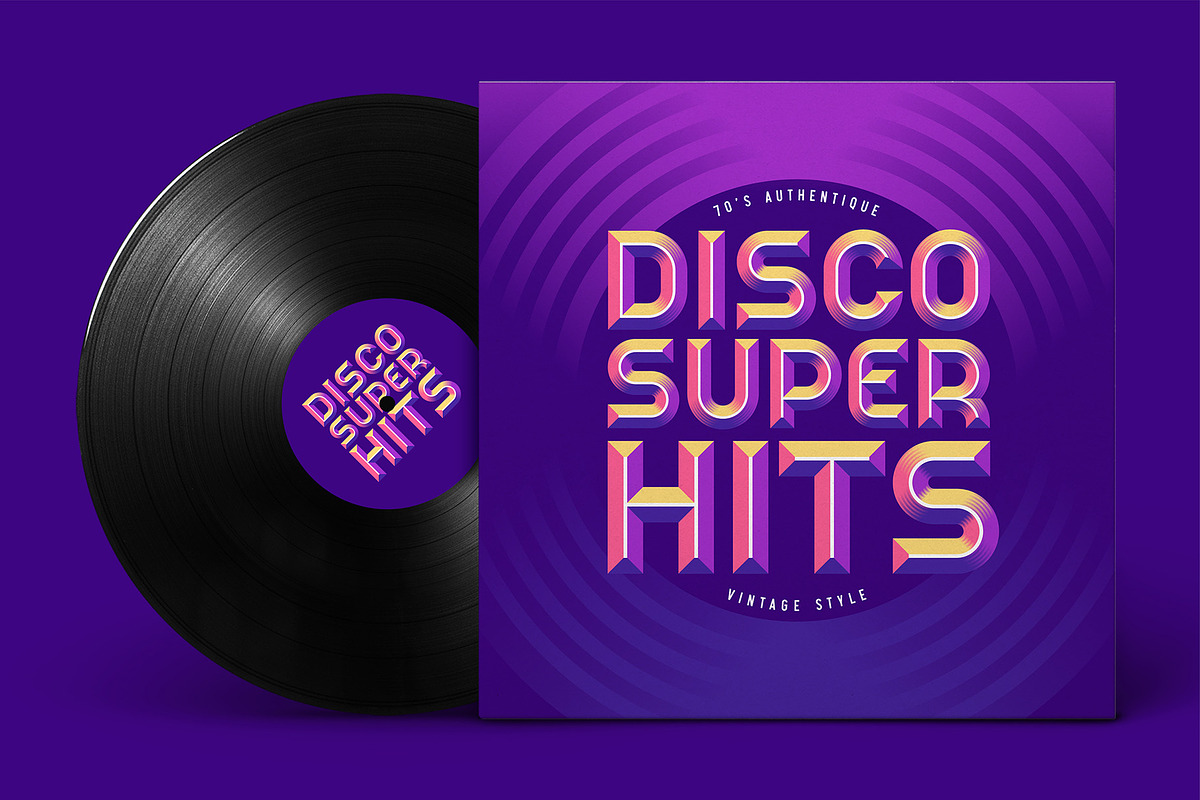 Record Label - Color Vector Font, a Symbol Font by Gleb Guralnyk (Photo 2 of 5)