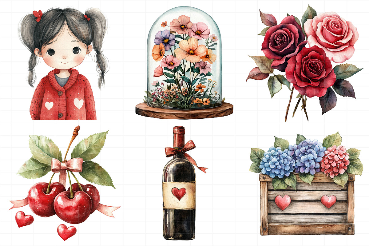 Sweet Valentine Clipart, an Illustration by Daily.Designs (Photo 6 of 8)