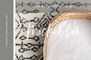 Mockup Boho Baby Bassinet Mock Up