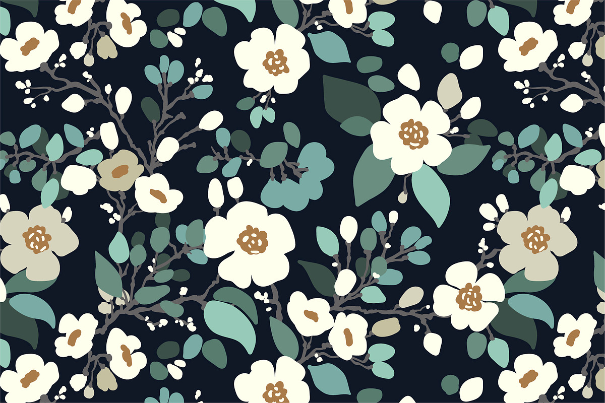 3 Decor Floral patterns, a Pattern Graphic by Sunny_Lion (Photo 4 of 4)