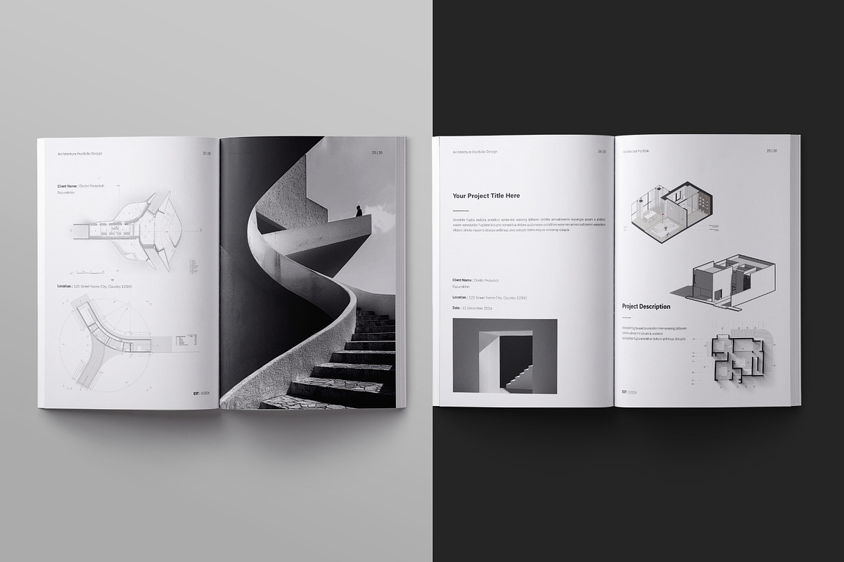 Architecture Portfolio Template, a Brochure Template by ElvinPrint (Photo 9 of 14)