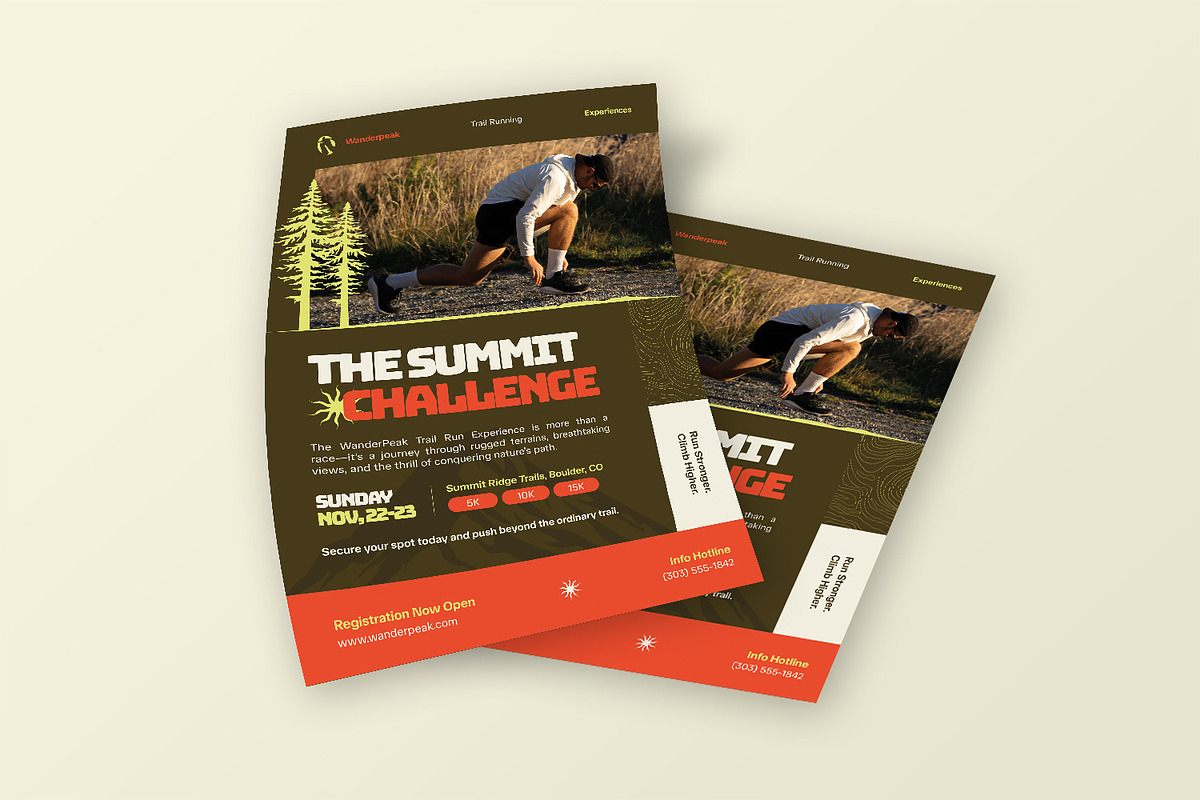 Wanderpeak - Flyer Template, a Flyer Template by StreaksideStd (Photo 1 of 3)